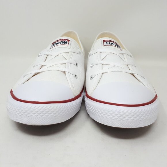 Converse Chuck Taylor All Star Ballet Lace Slip On White Shoe Sneaker Womens NEW - Picture 7 of 12